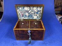 William IV Rosewood Tea Caddy with Mother of Pearl & Pewter Inlay (2 of 8) William IV Rosewood Tea Caddy with Mother of Pearl & Pewter Inlay (2 of 8)