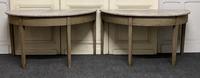 Pair of Georgian Painted Demi Lune Console Tables (22 of 22) Pair of Georgian Painted Demi Lune Console Tables (22 of 22)