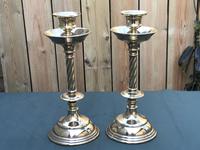 Pair of Arts & Crafts Brass Barley Twist Column Candlesticks (2 of 5) Pair of Arts & Crafts Brass Barley Twist Column Candlesticks (2 of 5)