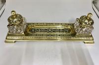 Victorian Brass Inkwell Desk Companion c.1875 (6 of 9) Victorian Brass Inkwell Desk Companion c.1875 (6 of 9)