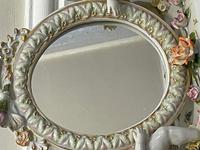 Pair of Small Dresden Victorian Style Porcelain Cherub Table Mirrors (4 of 60) Pair of Small Dresden Victorian Style Porcelain Cherub Table Mirrors (4 of 60)