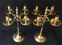 Pair of Arts & Crafts Brass 4 Branch Rise & Fall Candelabra (4 of 7) Pair of Arts & Crafts Brass 4 Branch Rise & Fall Candelabra (4 of 7)