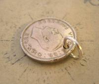Vintage Pocket Watch Chain Fob 1948 Lucky Silver Sixpence 6d Coin Fob (5 of 7) Vintage Pocket Watch Chain Fob 1948 Lucky Silver Sixpence 6d Coin Fob (5 of 7)