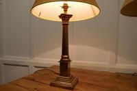 A Pair of Brass Corinthian Column Table Lamps with Shades (2 of 8) A Pair of Brass Corinthian Column Table Lamps with Shades (2 of 8)