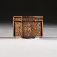 18th Century Georgian Paper Scrolled Quilled Satinwood Tea Caddy (5 of 6) 18th Century Georgian Paper Scrolled Quilled Satinwood Tea Caddy (5 of 6)
