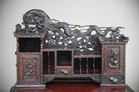 Carved Japanese Meiji Desk (3 of 12) Carved Japanese Meiji Desk (3 of 12)