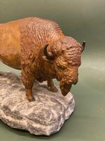 Excellent Quality & Rare Austrian Cold-painted Bronze Bison, by Franz Xaver Bergman (2 of 6) Excellent Quality & Rare Austrian Cold-painted Bronze Bison, by Franz Xaver Bergman (2 of 6)
