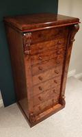 Antique Burr Walnut Secretaire Wellington Chest (6 of 7) Antique Burr Walnut Secretaire Wellington Chest (6 of 7)