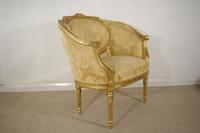 Pair of 19th Century French Gilt Louis XVI Style Armchairs (4 of 19) Pair of 19th Century French Gilt Louis XVI Style Armchairs (4 of 19)
