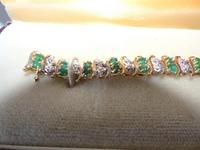 Bracelet with Emerald and Diamonds (2 of 4) Bracelet with Emerald and Diamonds (2 of 4)