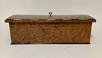 Antique Amboyna Mother of Pearl Inlaid Writing Slope Lap Box (12 of 19) Antique Amboyna Mother of Pearl Inlaid Writing Slope Lap Box (12 of 19)