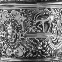 Rare Antique Solid Silver Cellini Tea Caddy Box - Mappin & Webb 1902 (26 of 28) Rare Antique Solid Silver Cellini Tea Caddy Box - Mappin & Webb 1902 (26 of 28)