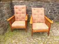 Pair of Arts & Crafts Reclining Chairs (12 of 12) Pair of Arts & Crafts Reclining Chairs (12 of 12)
