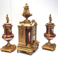 Incredible French Sevres Mantel Clock French Striking 8-day Garniture Clock Set (14 of 19) Incredible French Sevres Mantel Clock French Striking 8-day Garniture Clock Set (14 of 19)