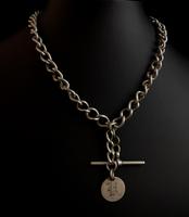 Antique Silver Double Albert Chain, Victorian (4 of 14) Antique Silver Double Albert Chain, Victorian (4 of 14)
