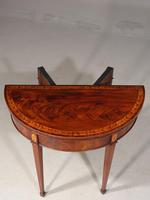 Fine Quality George III Period Demi-lune Card Table (5 of 6) Fine Quality George III Period Demi-lune Card Table (5 of 6)