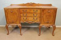 Burr Walnut Queen Anne Style Shaped Sideboard (11 of 13) Burr Walnut Queen Anne Style Shaped Sideboard (11 of 13)