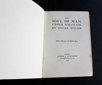 1912 1st Edition The Soul of Man Under Socialism by Oscar Wilde with Original Dust Jacket (2 of 5) 1912 1st Edition The Soul of Man Under Socialism by Oscar Wilde with Original Dust Jacket (2 of 5)