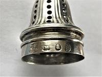 Rare Sheffield Assayed Georgian Silver & Glass Pepper Caster (3 of 6) Rare Sheffield Assayed Georgian Silver & Glass Pepper Caster (3 of 6)