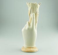 A Continental Porcelain / Parian Novelty Hand Painted Hand Vase 3 C.19thc (3 of 6) A Continental Porcelain / Parian Novelty Hand Painted Hand Vase 3 C.19thc (3 of 6)