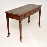 Antique Victorian Mahogany Leather Top Writing Table / Desk (6 of 10) Antique Victorian Mahogany Leather Top Writing Table / Desk (6 of 10)