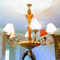 Late Georgian French 6 Arm Giltwood Chandalier (2 of 3) Late Georgian French 6 Arm Giltwood Chandalier (2 of 3)