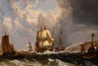 Oil Painting by William Broome of Ramsgate "Coastal Shipping" (6 of 7) Oil Painting by William Broome of Ramsgate "Coastal Shipping" (6 of 7)