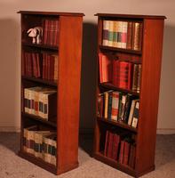 Pair of Open Bookcase - 19th Century in Mahogany (8 of 9) Pair of Open Bookcase - 19th Century in Mahogany (8 of 9)