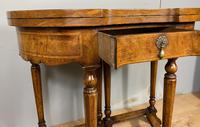 Late Victorian Burr Walnut Card Table (2 of 9) Late Victorian Burr Walnut Card Table (2 of 9)