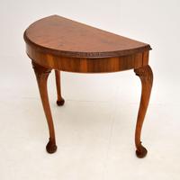 Queen Anne Style Burr Walnut Console Table (3 of 8) Queen Anne Style Burr Walnut Console Table (3 of 8)