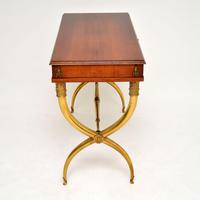 Antique Neoclassical Walnut & Brass Writing / Side Table (2 of 16) Antique Neoclassical Walnut & Brass Writing / Side Table (2 of 16)