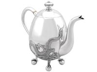 Chinese Export Silver Three Piece Tea Service - Antique c.1920 (5 of 15) Chinese Export Silver Three Piece Tea Service - Antique c.1920 (5 of 15)