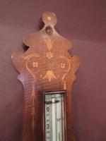 Antique Sheraton Inlaid Banjo Barometer (5 of 7) Antique Sheraton Inlaid Banjo Barometer (5 of 7)