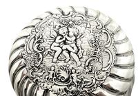 Antique Victorian Sterling Silver 'Cherub' Vanity Jar 1896 (5 of 9) Antique Victorian Sterling Silver 'Cherub' Vanity Jar 1896 (5 of 9)