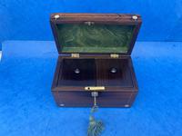 William IV Rosewood Twin Section Tea Caddy with Mother of Pearl Inlay (7 of 14) William IV Rosewood Twin Section Tea Caddy with Mother of Pearl Inlay (7 of 14)