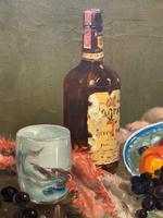 Exceptional Original Vintage Still Life of Fruit & Wine French Oil Painting (6 of 12) Exceptional Original Vintage Still Life of Fruit & Wine French Oil Painting (6 of 12)