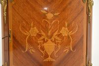Antique French Inlaid Marquetry Marble Top Cabinet (9 of 10) Antique French Inlaid Marquetry Marble Top Cabinet (9 of 10)