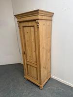 Low Wide Cottage Antique Pine 1 Door Linen Cupboard to wax  /paint