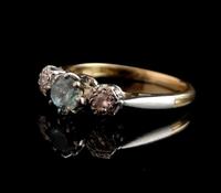 Vintage Art Deco Zircon and diamond ring, 18ct gold and platinum (8 of 12) Vintage Art Deco Zircon and diamond ring, 18ct gold and platinum (8 of 12)