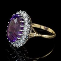 Vintage Amethyst Diamond Cocktail Ring 18ct Gold 12ct Amethyst Circa 1980 (7 of 8) Vintage Amethyst Diamond Cocktail Ring 18ct Gold 12ct Amethyst Circa 1980 (7 of 8)