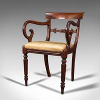 Antique Elbow Chair, English, Mahogany, Carver, Drop-in Seat, Regency c.1820 (3 of 12) Antique Elbow Chair, English, Mahogany, Carver, Drop-in Seat, Regency c.1820 (3 of 12)