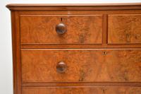 Antique Victorian Burr Walnut Chest of Drawers (9 of 9) Antique Victorian Burr Walnut Chest of Drawers (9 of 9)