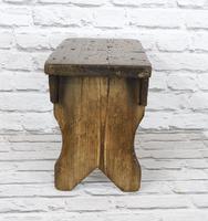 Antique Pine Bench Stool (3 of 5) Antique Pine Bench Stool (3 of 5)