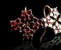 Antique Victorian Bohemian Garnet Flower Earrings, 9ct Gold (9 of 11) Antique Victorian Bohemian Garnet Flower Earrings, 9ct Gold (9 of 11)