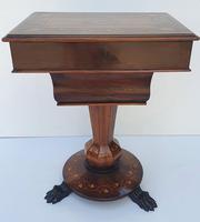 Rare 19th Century Marquetry Inlaid Irish Killarney Work Box or Table (10 of 13) Rare 19th Century Marquetry Inlaid Irish Killarney Work Box or Table (10 of 13)