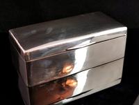 Antique Silver Cigarette Box, Heavy, Edwardian (8 of 13) Antique Silver Cigarette Box, Heavy, Edwardian (8 of 13)