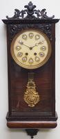 Rare Early Wall Clock Large Dial Rosewood 8 Day Striking Vienna Wall Clock (2 of 10) Rare Early Wall Clock Large Dial Rosewood 8 Day Striking Vienna Wall Clock (2 of 10)