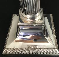 Pair of Late Victorian Silver Plated Corinthian Column Candlesticks (5 of 6) Pair of Late Victorian Silver Plated Corinthian Column Candlesticks (5 of 6)