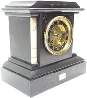 Fine French Slate & Marble Mantel Clock 8 Day Striking Mantle Clock (9 of 10) Fine French Slate & Marble Mantel Clock 8 Day Striking Mantle Clock (9 of 10)