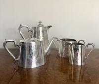 Quality Antique Victorian 4 Piece Silver Plated Tea Set (2 of 7) Quality Antique Victorian 4 Piece Silver Plated Tea Set (2 of 7)